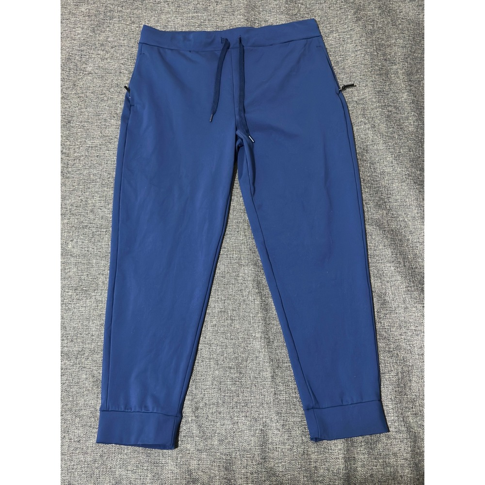 32 Degrees Heat Mens XL Jogger Pants Blue Fleece Lined Drawstring